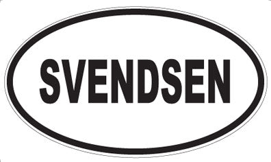 SVENDSEN - Oval Sticker