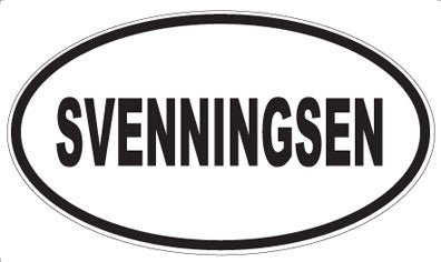 SVENNINGSEN - Oval Sticker