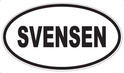 SVENSEN - Oval Sticker