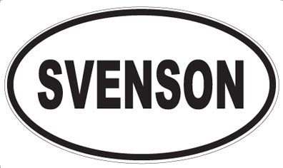 SVENSON - Oval Sticker