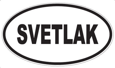 SVETLAK - Oval Sticker