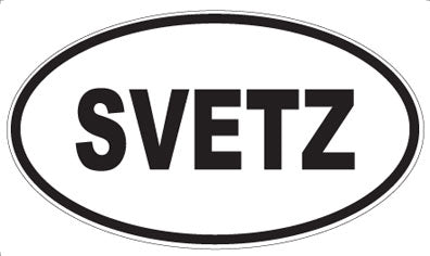 SVETZ - Oval Sticker