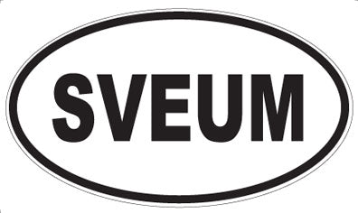 SVEUM - Oval Sticker