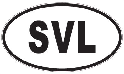 SVL - 3 Letter Initials Oval Magnet