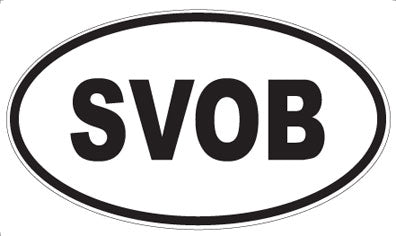 SVOB - Oval Sticker