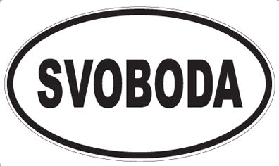 SVOBODA - Oval Sticker