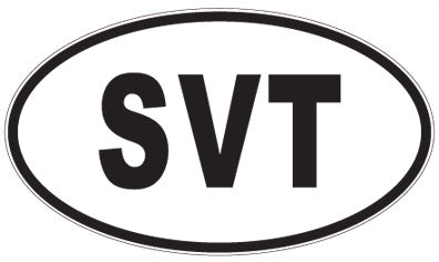 SVT - 3 Letter Initials Oval Magnet