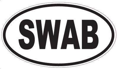 SWAB - Oval Sticker