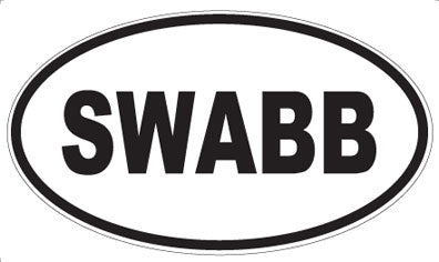 SWABB - Oval Sticker