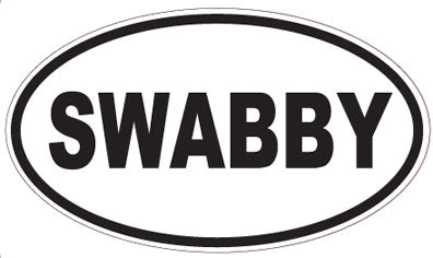 SWABBY - Oval Sticker