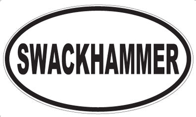 SWACKHAMMER - Oval Sticker