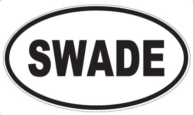 SWADE - Oval Sticker