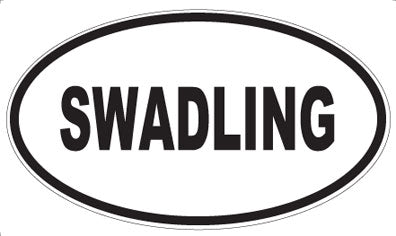 SWADLING - Oval Sticker