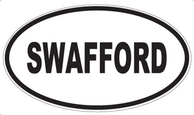 SWAFFORD - Oval Sticker