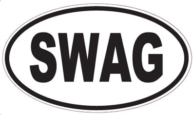SWAG - Oval Sticker