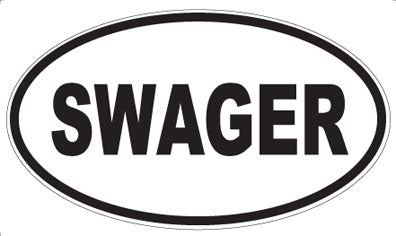 SWAGER - Oval Sticker