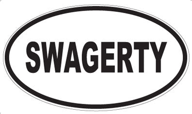 SWAGERTY - Oval Sticker