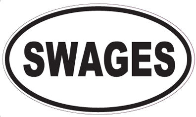 SWAGES - Oval Sticker