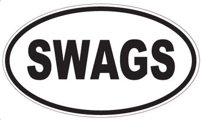 SWAGS - Oval Magnet