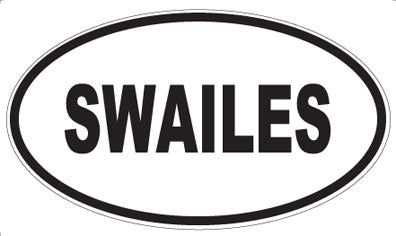 SWAILES - Oval Sticker