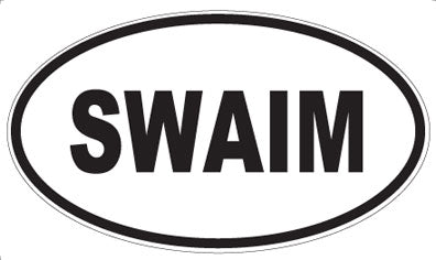 SWAIM - Oval Sticker