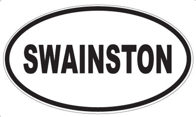 SWAINSTON - Oval Sticker