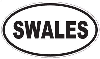 SWALES - Oval Sticker