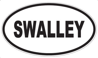 SWALLEY - Oval Sticker