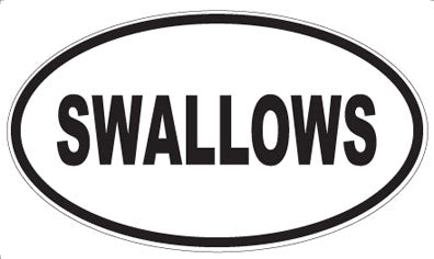 SWALLOWS - Oval Sticker