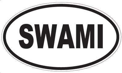 SWAMI - Oval Sticker