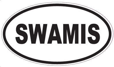 SWAMIS - Oval Sticker