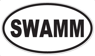 SWAMM - Oval Sticker