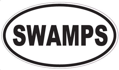 SWAMPS - Oval Sticker