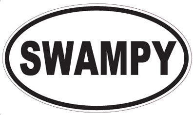 SWAMPY - Oval Sticker