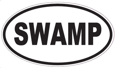 SWAMP - Oval Magnet