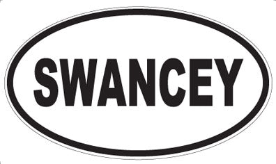 SWANCEY - Oval Sticker