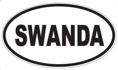 SWANDA - Oval Sticker