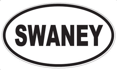 SWANEY - Oval Sticker