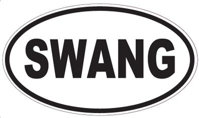 SWANG - Oval Magnet