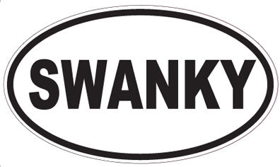 SWANKY - Oval Sticker