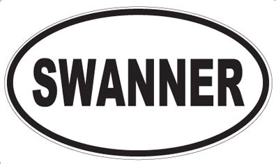 SWANNER - Oval Sticker