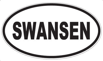 SWANSEN - Oval Sticker