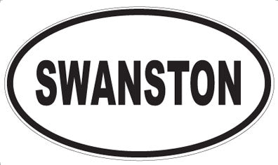 SWANSTON - Oval Sticker