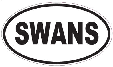 SWANS - Oval Magnet