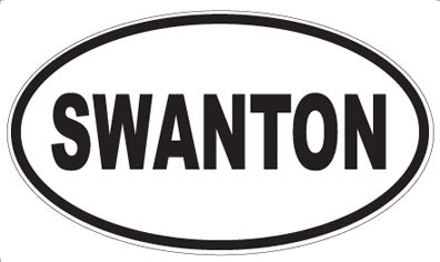 SWANTON - Oval Sticker
