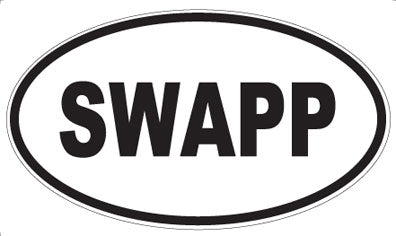 SWAPP - Oval Sticker