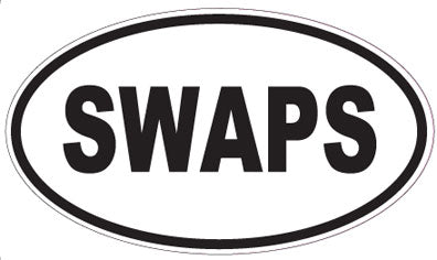 SWAPS - Oval Sticker