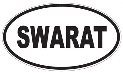 SWARAT - Oval Sticker