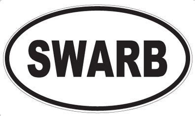 SWARB - Oval Sticker