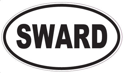 SWARD - Oval Sticker